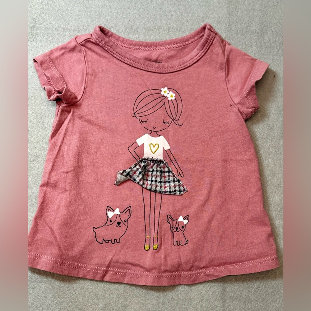 Girls' Pink First Impressions Graphic Tee size 6-9m